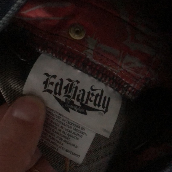 COPY - Ed Hardy Vintage Destroyed Jeans - Picture 10 of 11